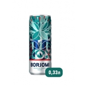 Вода "Borjomi" минеральная (газ/0.33 л./1 уп./12 шт./железная банка) 